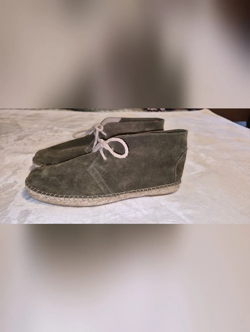 Men's Suede Chukka Espadrille - Green